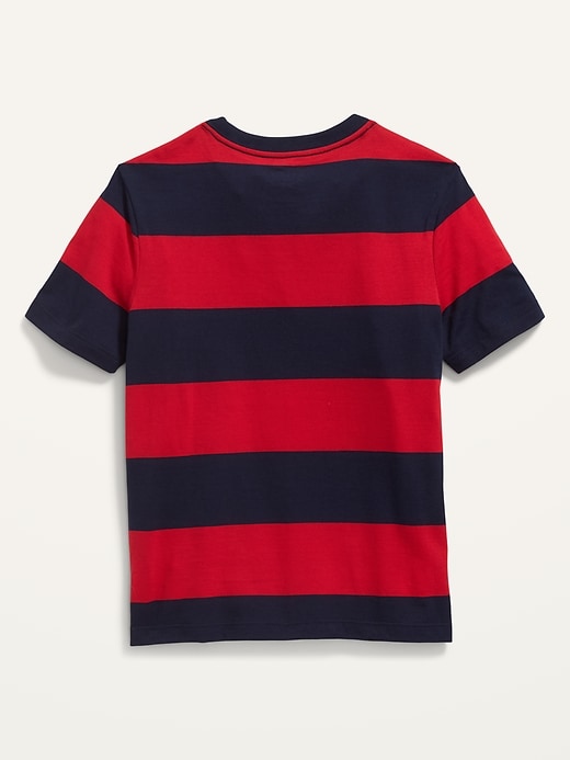 View large product image 2 of 2. Softest Striped Crew-Neck T-Shirt for Boys