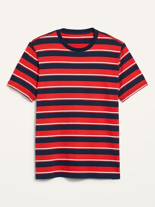 View large product image 1 of 1. Soft-Washed Striped Crew-Neck T-Shirt