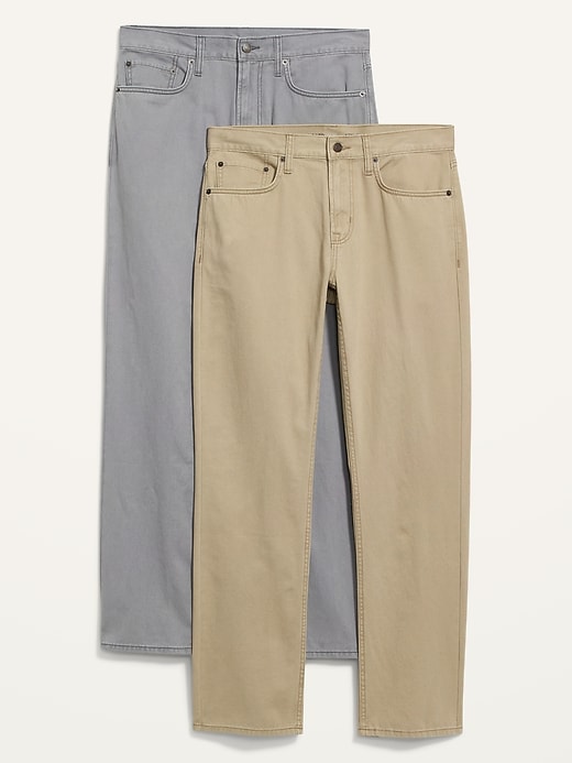 View large product image 1 of 3. Wow Straight Non-Stretch Five-Pocket Pants 2-Pack