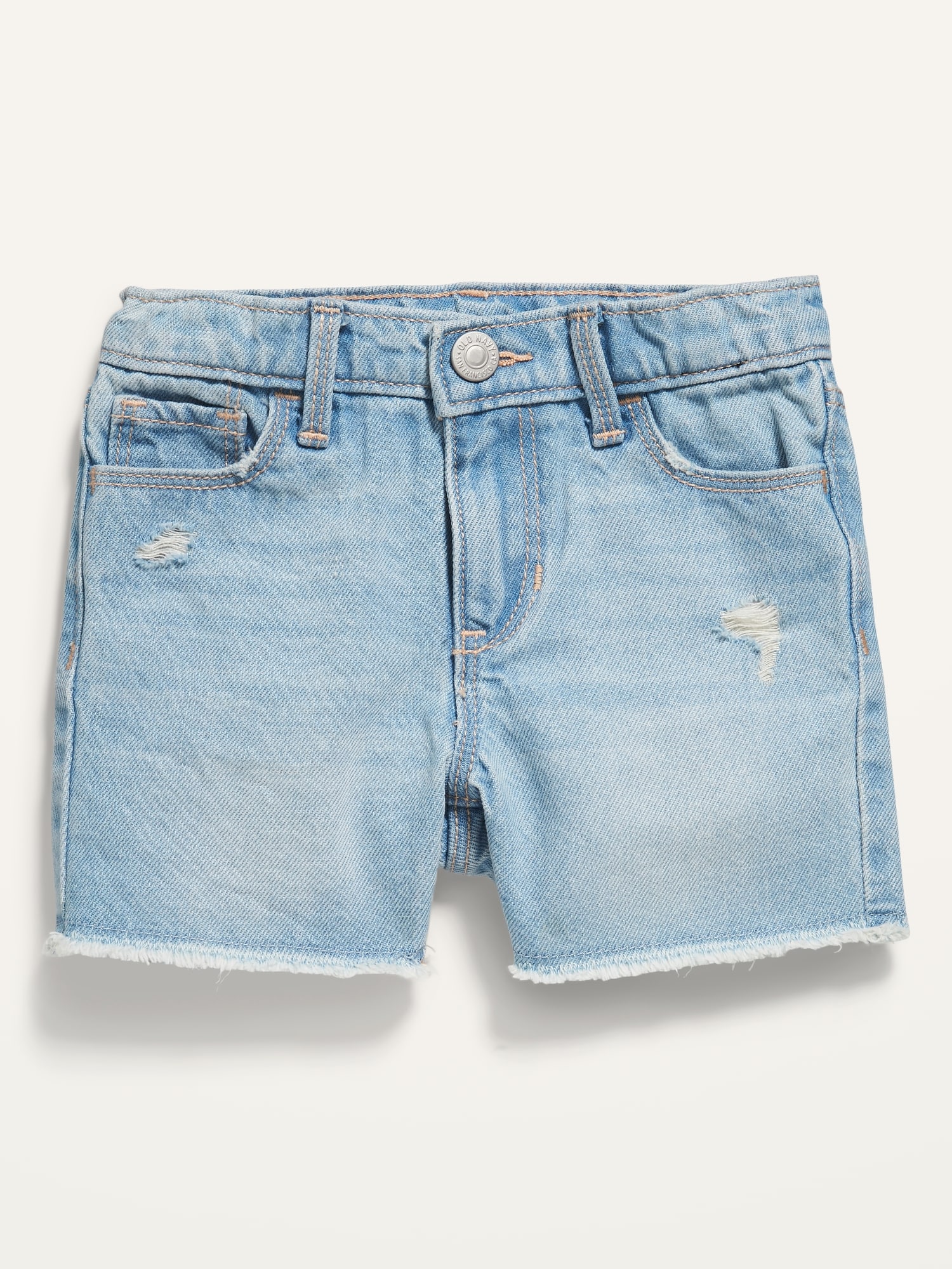 Light-Wash Ripped Jean Cut-Off Shorts for Toddler Girls | Old Navy