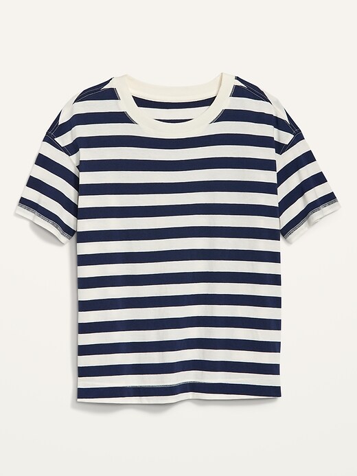 Image number 4 showing, Short-Sleeve Vintage Striped Easy T-Shirt for Women