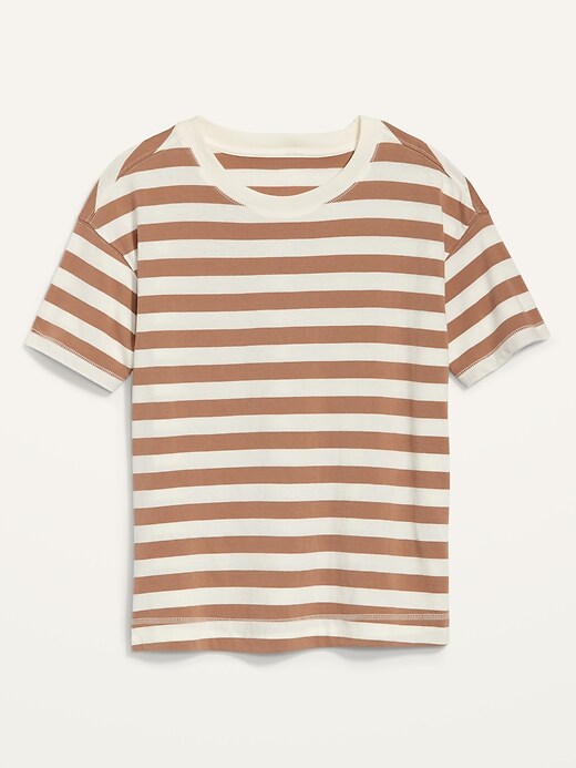 Image number 4 showing, Short-Sleeve Vintage Striped Easy T-Shirt for Women