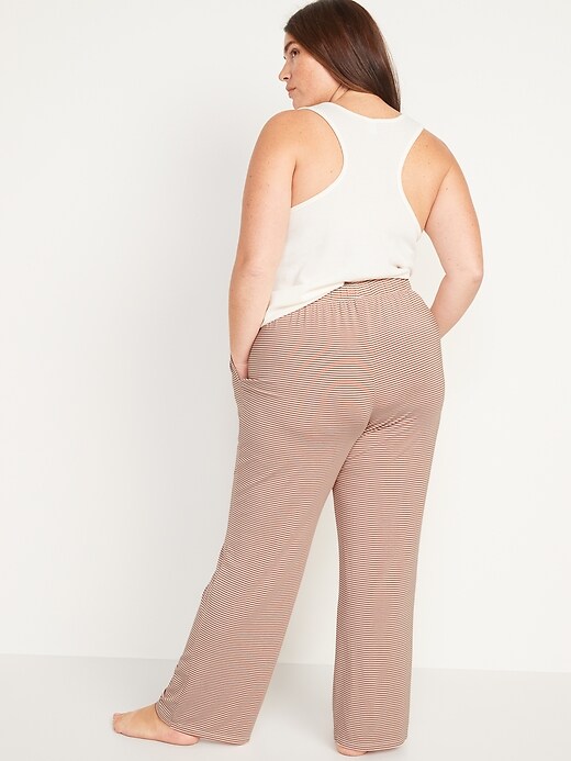 Image number 8 showing, Mid-Rise Sunday Sleep Ultra-Soft Pajama Pants for Women