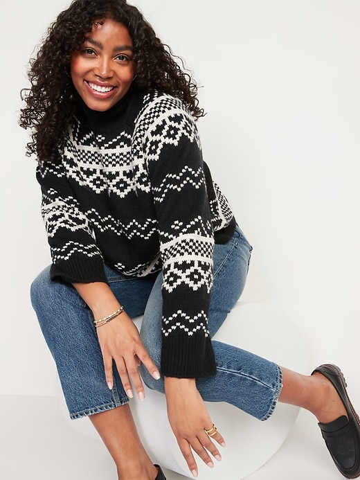 Image number 3 showing, Cozy Fair Isle Turtleneck Sweater
