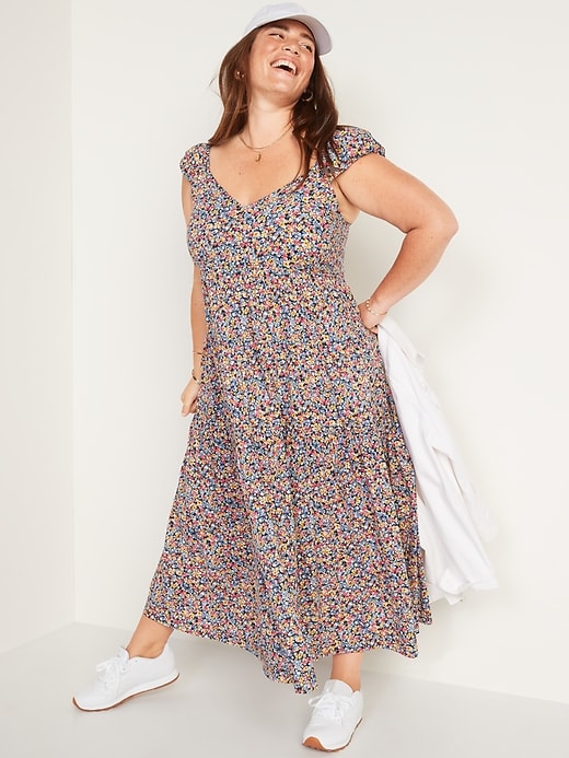 Image number 7 showing, Tiered  All-Day Fit & Flare Maxi Dress