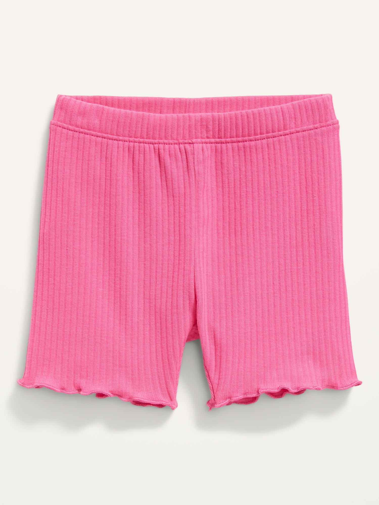 RibKnit LettuceEdge Biker Shorts for Toddler Girls Old Navy