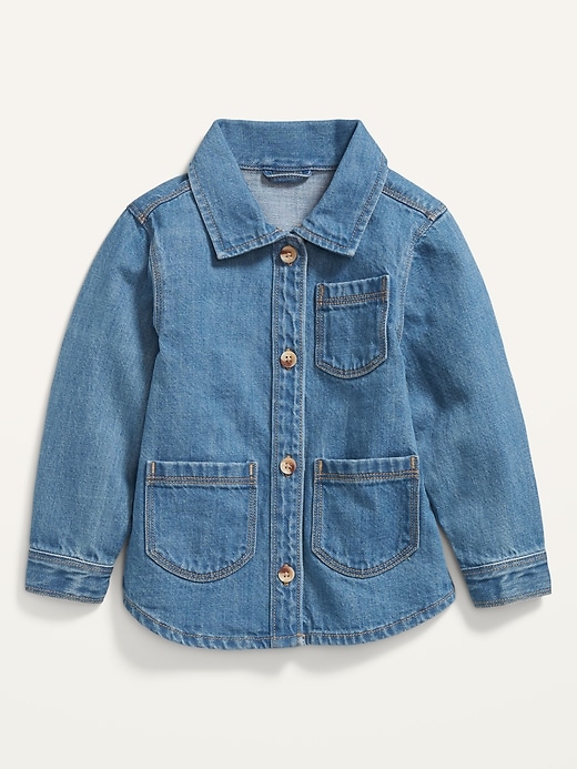 Old Navy - Jean Workwear Chore Jacket for Toddler Girls