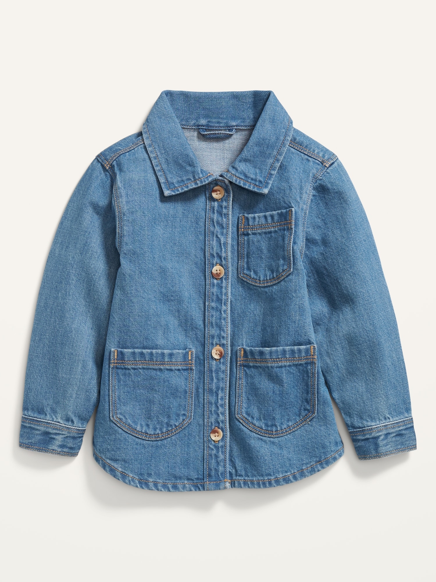 Jean Workwear Chore Jacket for Toddler Girls | Old Navy