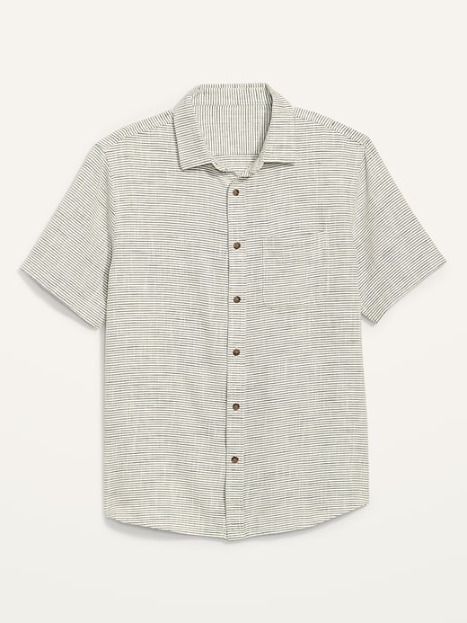 Image number 4 showing, Regular-Fit Everyday Micro-Stripe Short-Sleeve Shirt