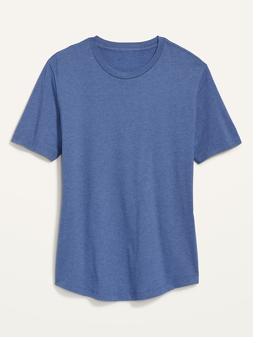 Image number 1 showing, Soft-Washed Curved-Hem T-Shirt for Men