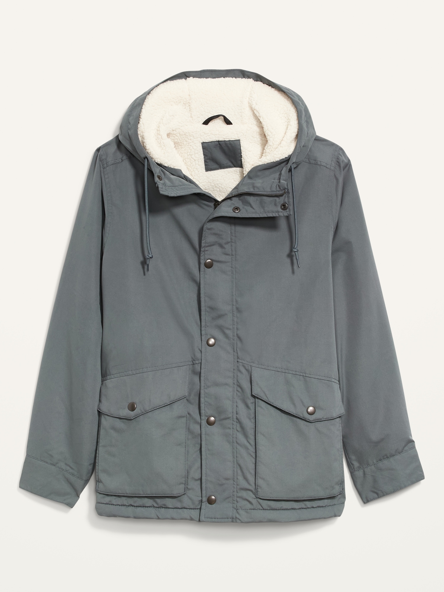 Water-Resistant Sherpa-Lined Hooded Jacket | Old Navy