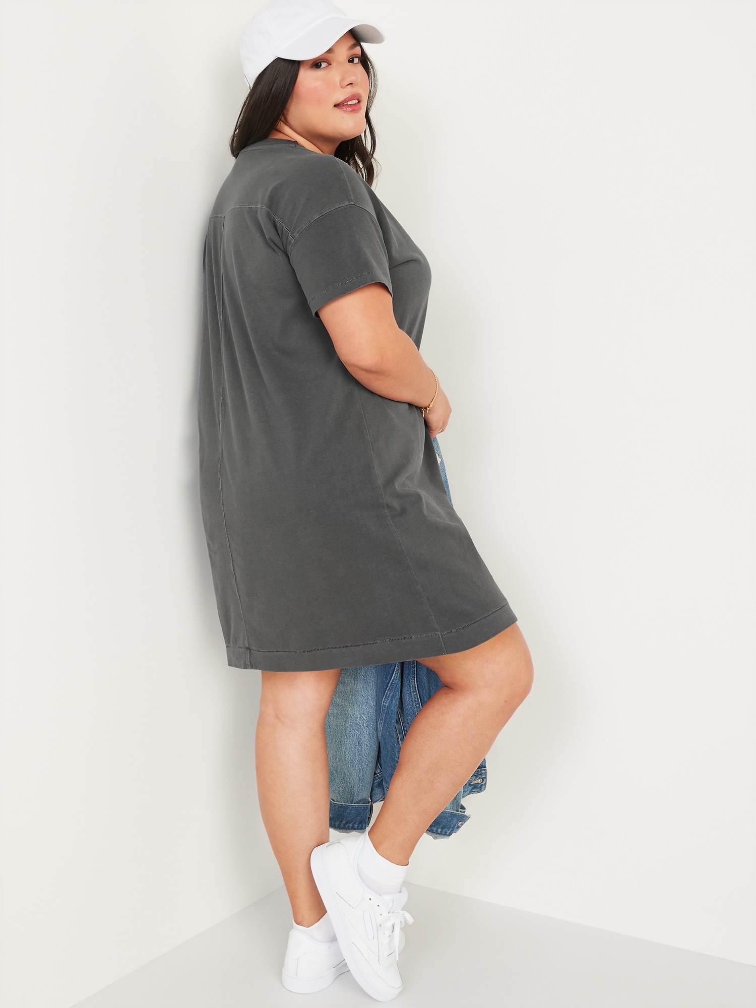 Short-Sleeve Vintage Mini T-Shirt Shift Dress for Women | Old Navy