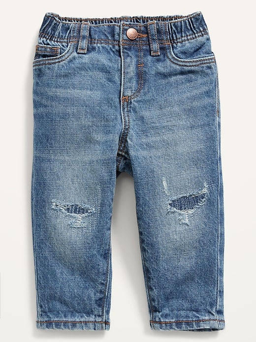 View large product image 1 of 2. Unisex Loose Rip & Repair Jeans for Baby