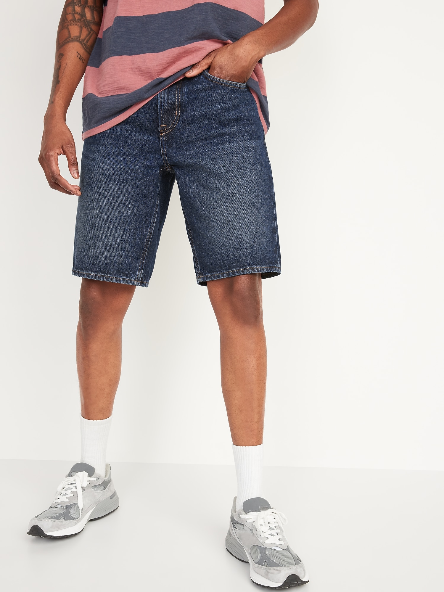 Original Loose Non-Stretch Jean Shorts --10-inch inseam