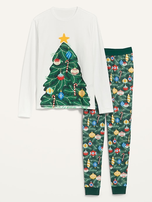 View large product image 1 of 2. Matching Holiday Costume Graphic Pajama Set