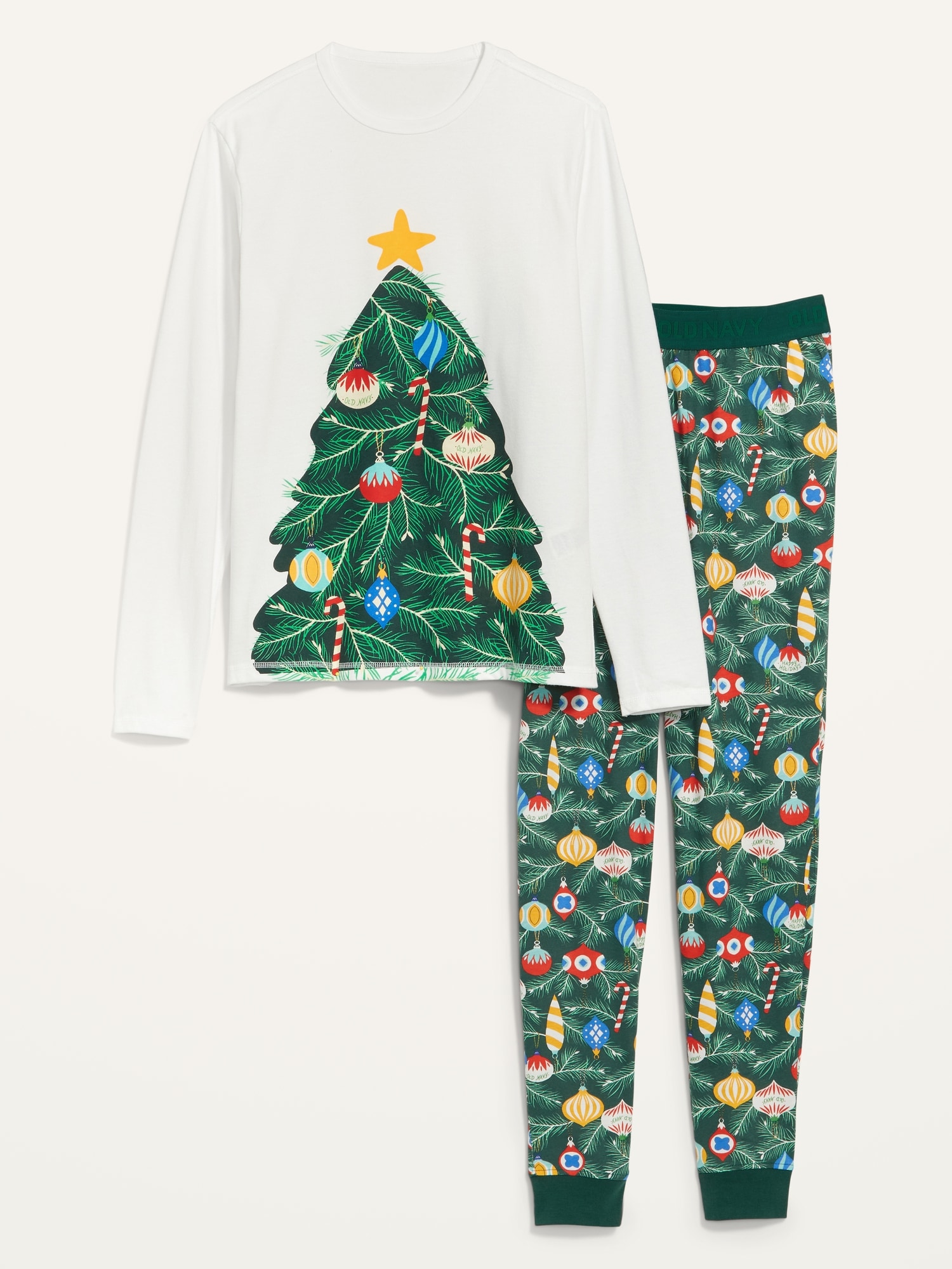 Matching Holiday Costume Graphic Pajama Set for Men