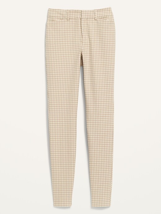 Image number 4 showing, High-Waisted Houndstooth Pixie Skinny Pants for Women