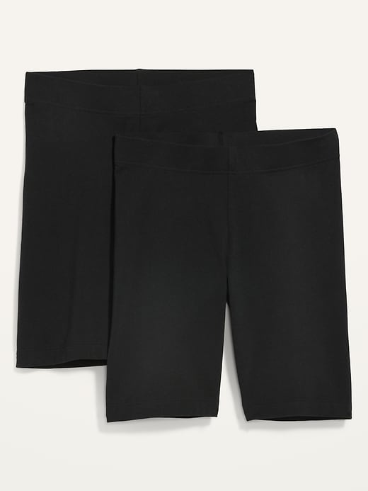 Image number 6 showing, High-Waisted Biker Shorts 2-Pack for Women -- 8-inch inseam