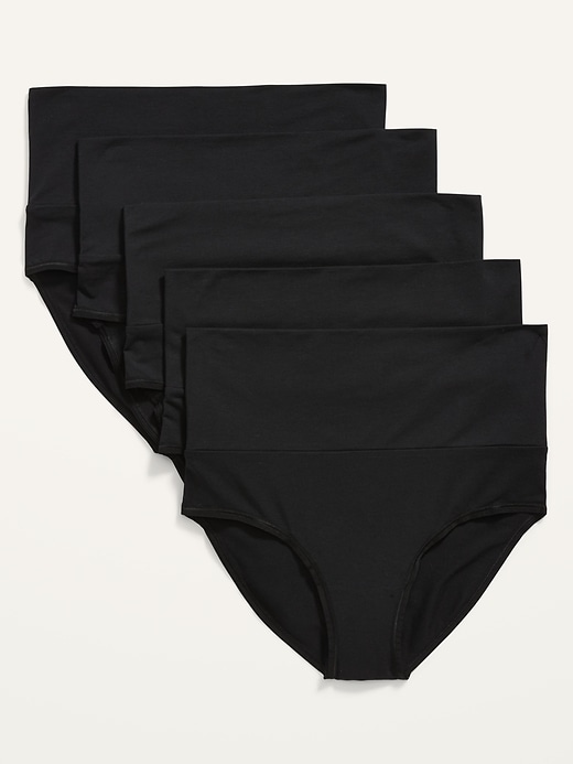 Old Navy Maternity 5-Pack Rollover-Waist Supima&#174 Cotton-Blend Hipster Underwear. 1