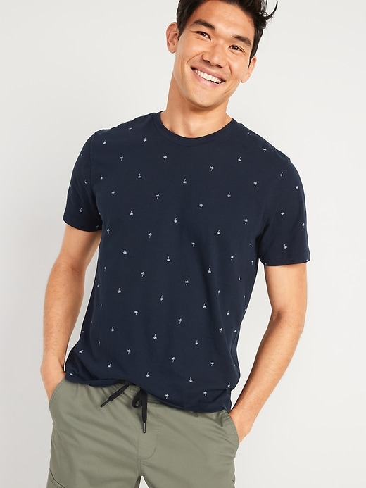 Old Navy Men's Soft-Washed Printed Crew-Neck T-Shirt - - Size S