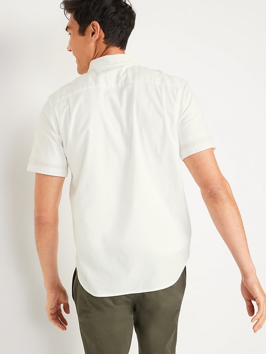 Image number 2 showing, Built-In Flex Everyday Short-Sleeve Oxford Shirt