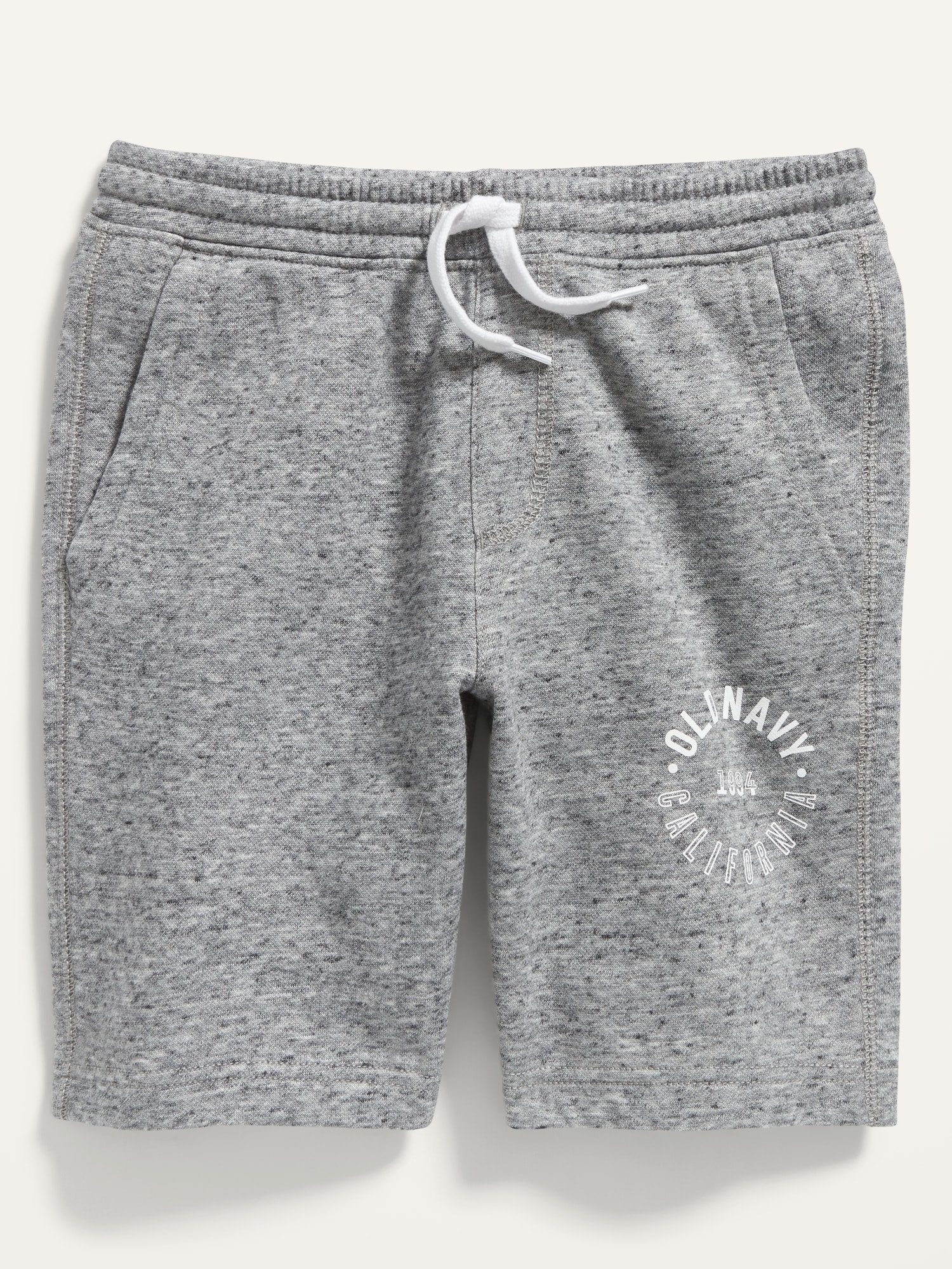 Old Navy Logo-Graphic Jogger Sweat Shorts for Boys (At Knee) gray. 1