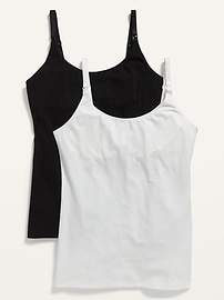 Image number 1 showing, Maternity First Layer Nursing Cami 2-Pack