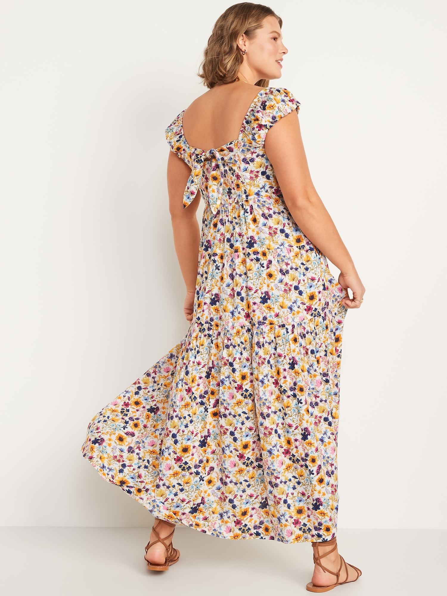 Tiered All-Day Fit & Flare Maxi Dress for Women | Old Navy