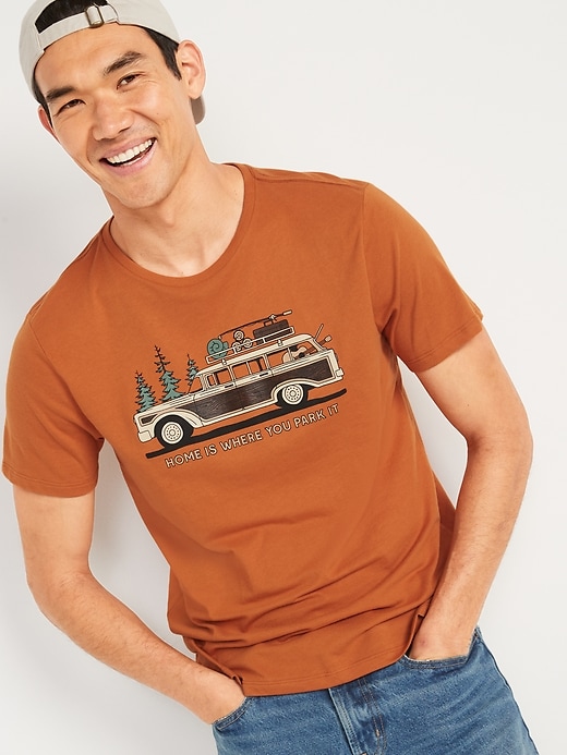 Old Navy Soft-Washed Graphic T-Shirt for Men. 1