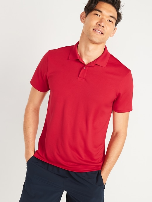 View large product image 1 of 1. Moisture-Wicking Tricot Uniform Polo Shirt
