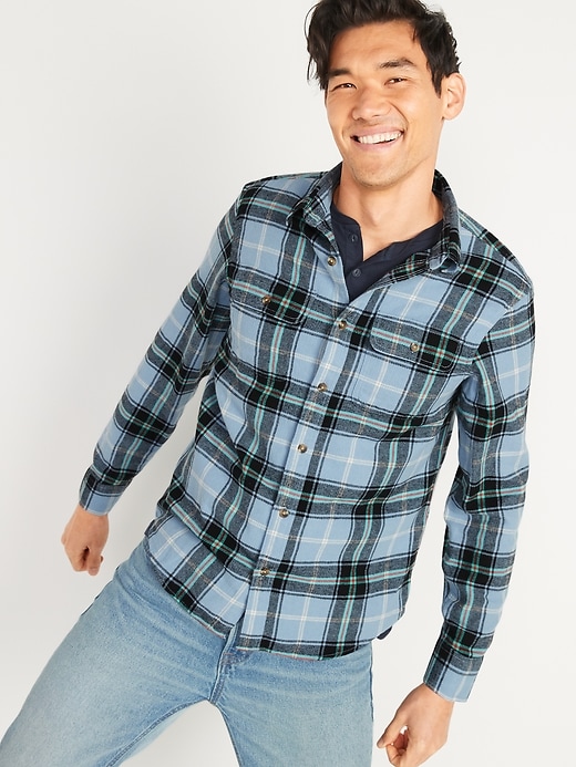 Old Navy Plaid Flannel Shirts, $24, Old Navy