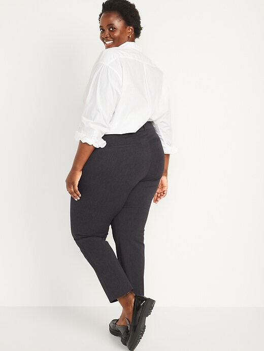 Image number 8 showing, High-Waisted Pixie Straight-Leg Ankle Pants for Women