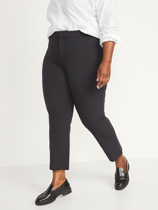 Image number 7 showing, High-Waisted Pixie Straight-Leg Ankle Pants for Women