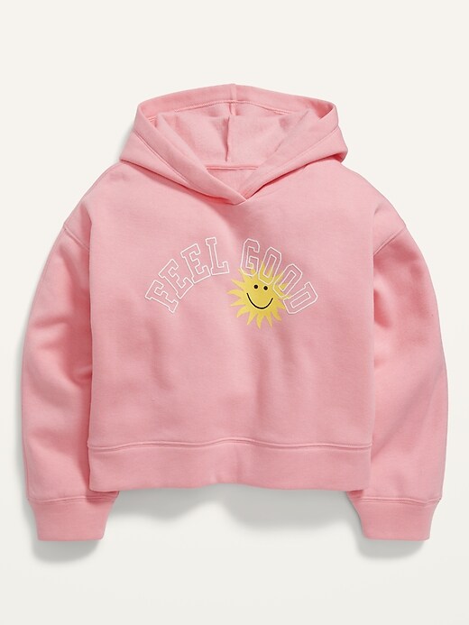 Vintage Graphic Pullover Hoodie for Girls