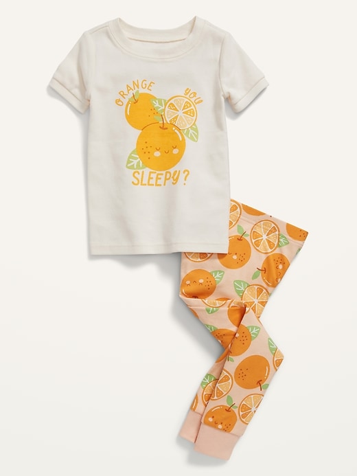 Old Navy Unisex Printed Pajama Set for Toddler & Baby. 1