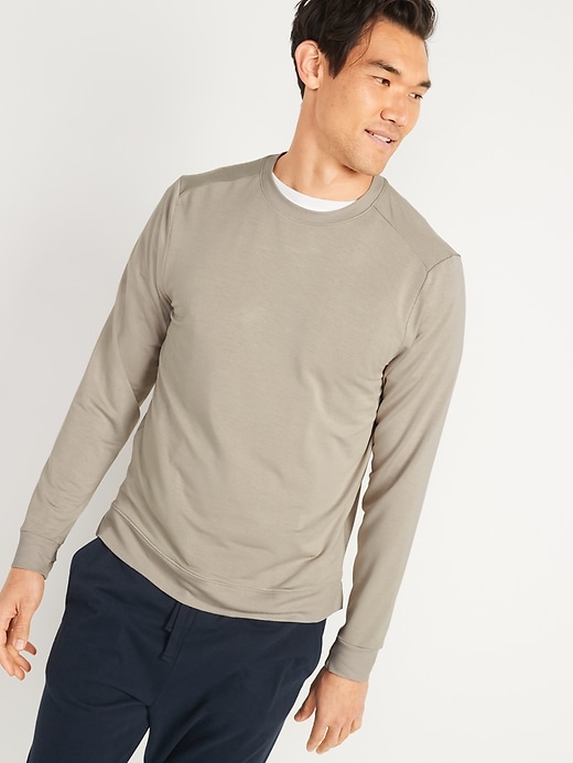 View large product image 1 of 1. Live-In French Terry Go-Dry Sweatshirt