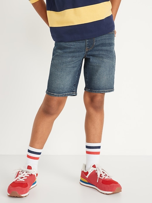 View large product image 1 of 2. Slim 360&#176 Stretch Jean Shorts for Boys