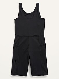 View large product image 3 of 3. PowerSoft Sleeveless Cropped Bodysuit for Girls