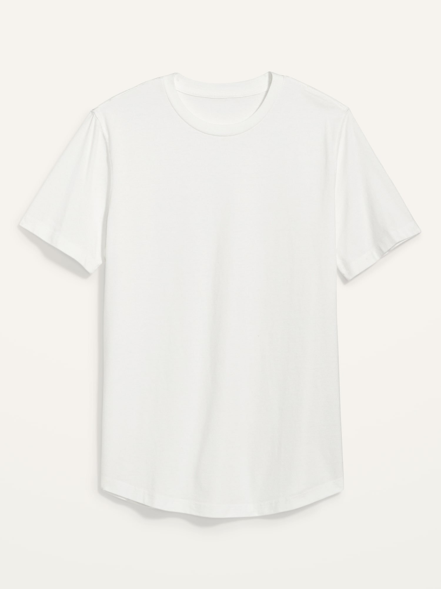 Old Navy Soft-Washed Curved-Hem T-Shirt white. 1