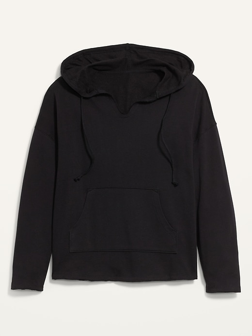 Image number 4 showing, Oversized Raw-Hem Pullover Hoodie