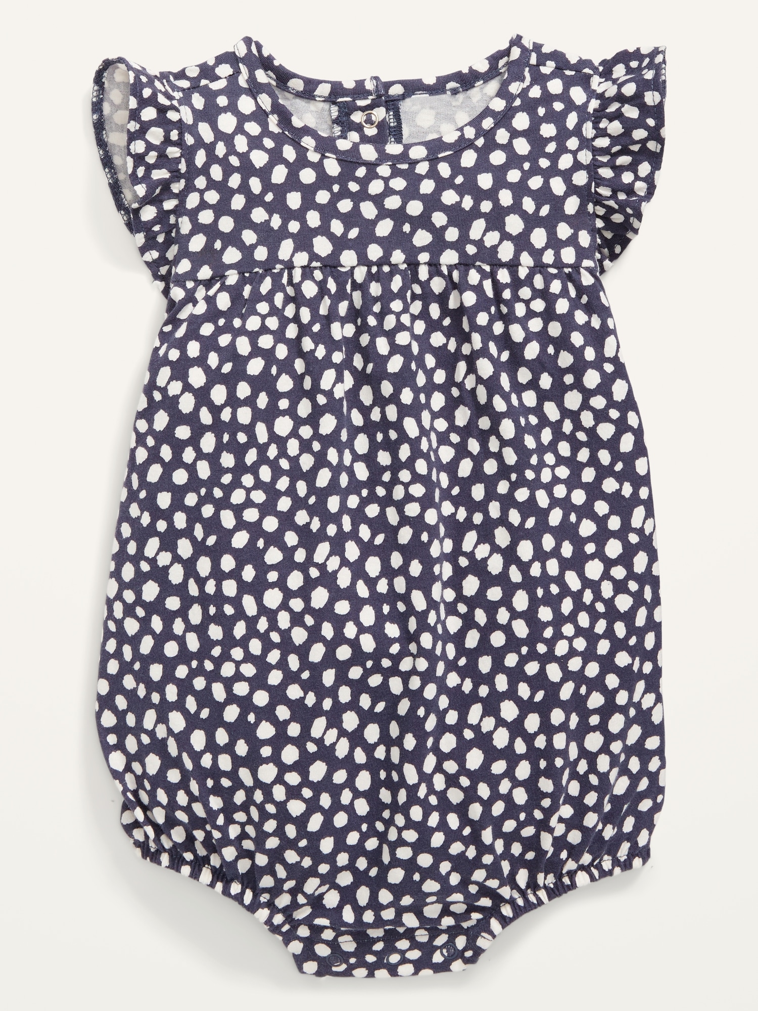 Printed FlutterSleeve Jersey OnePiece Romper for Baby Old Navy