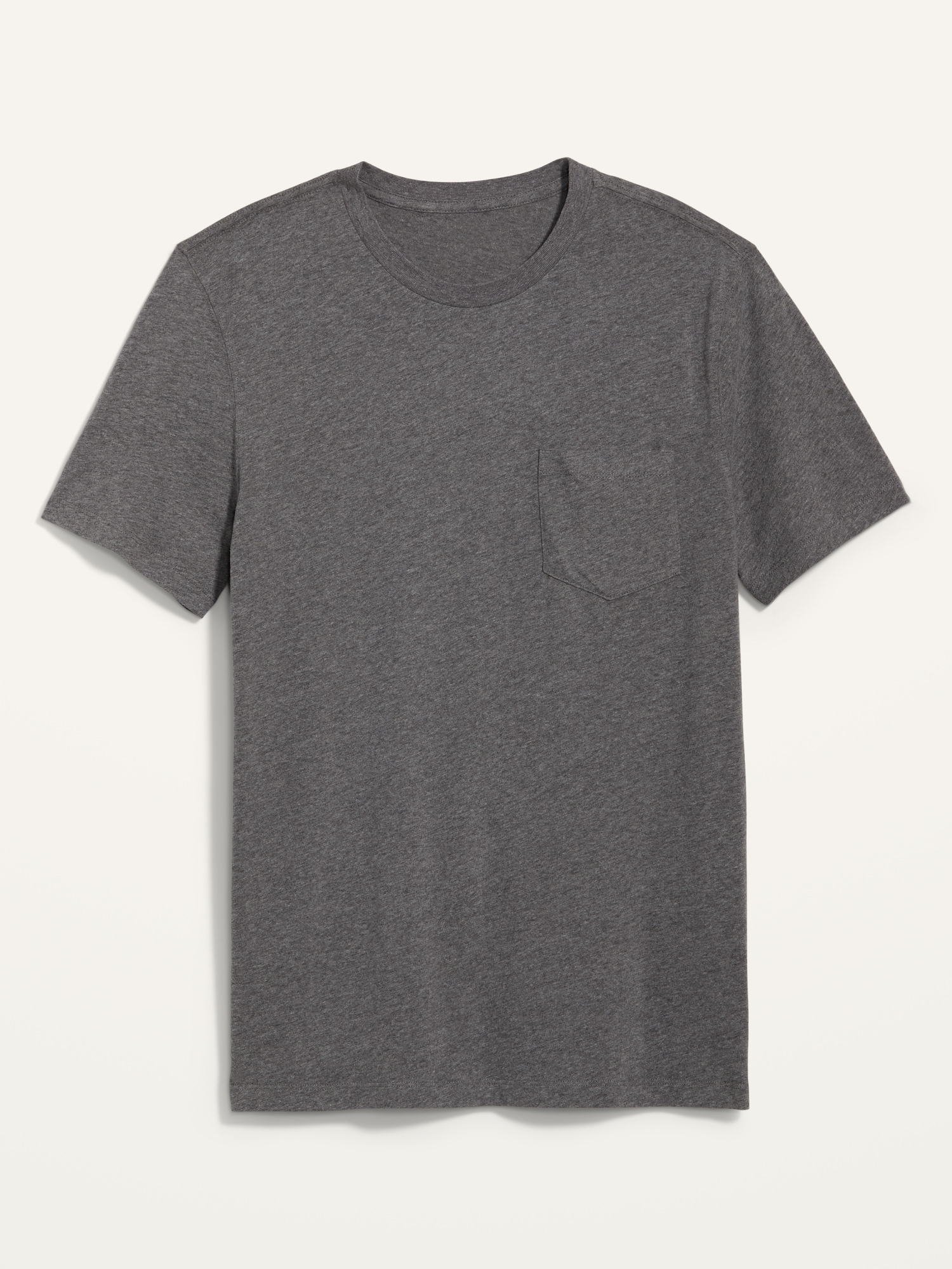 Old Navy Soft-Washed Chest-Pocket Crew-Neck T-Shirt for Men gray. 1