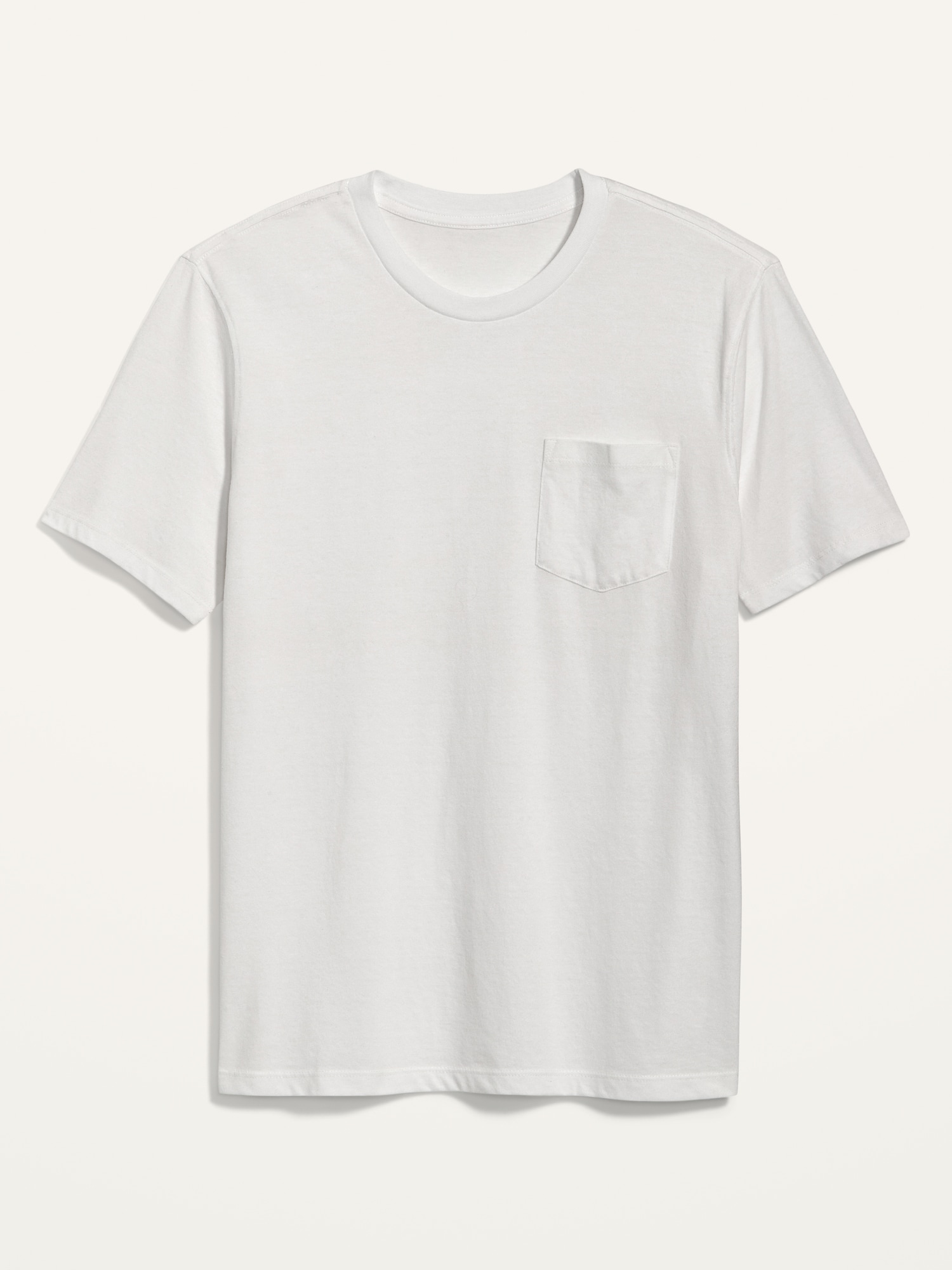 Old Navy Soft-Washed Chest-Pocket Crew-Neck T-Shirt white. 1