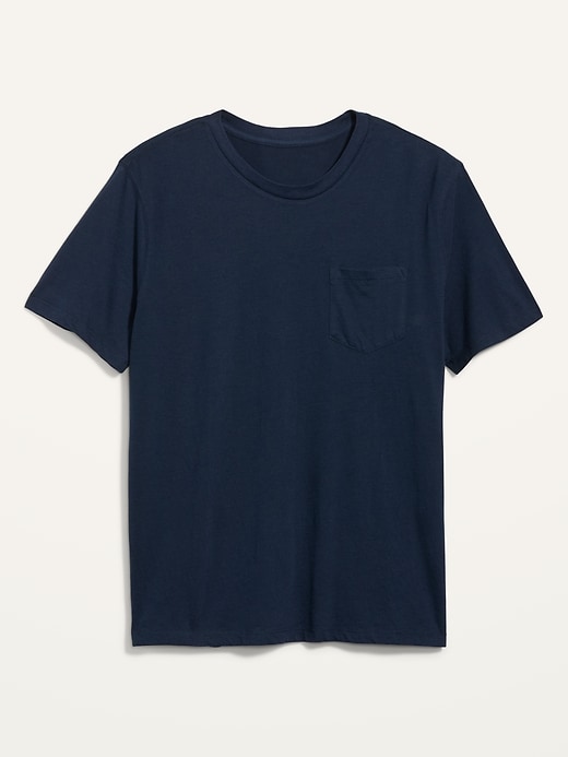 View large product image 1 of 1. Soft-Washed Chest-Pocket Crew-Neck T-Shirt