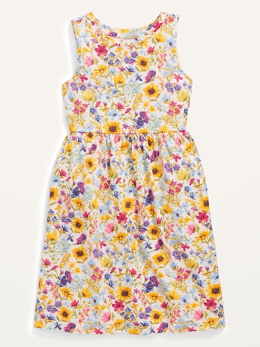 View large product image 1 of 2. Sleeveless Fit & Flare Dress for Girls
