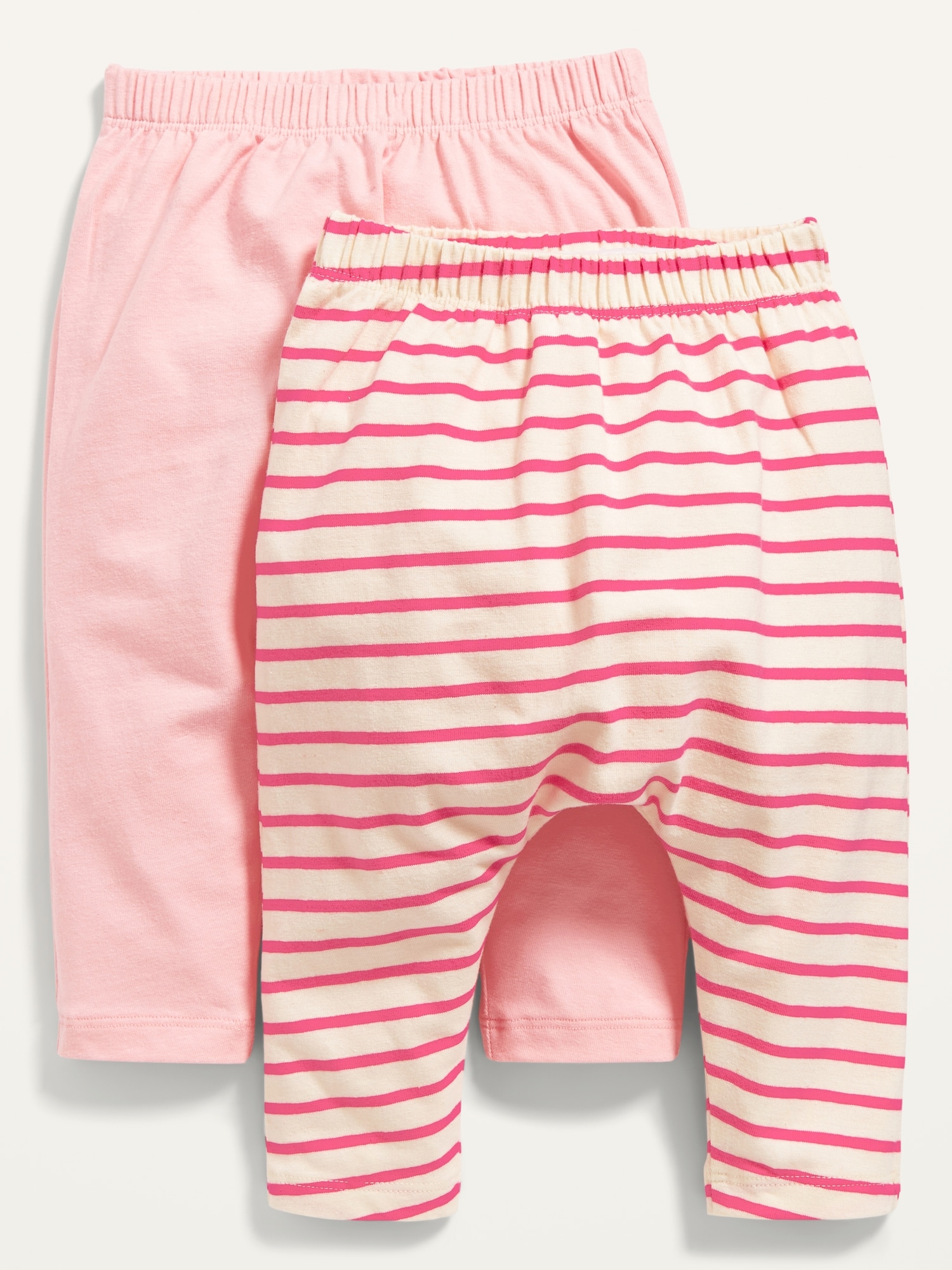 Unisex 2-Pack U-Shaped Jersey Pants for Baby