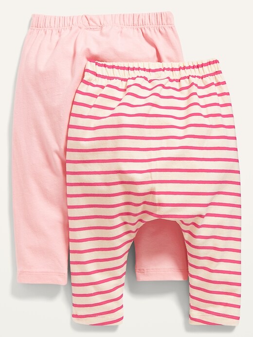 View large product image 2 of 2. Unisex 2-Pack U-Shaped Jersey Pants for Baby
