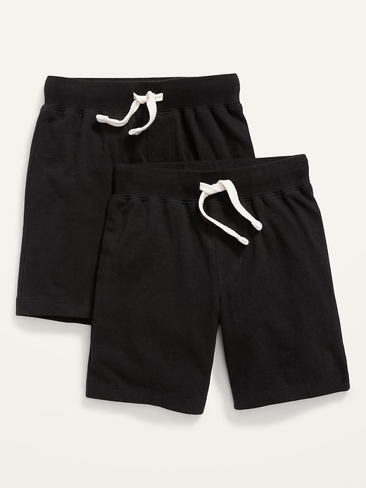 View large product image 1 of 2. 2-Pack Functional-Drawstring Shorts for Toddler Boys