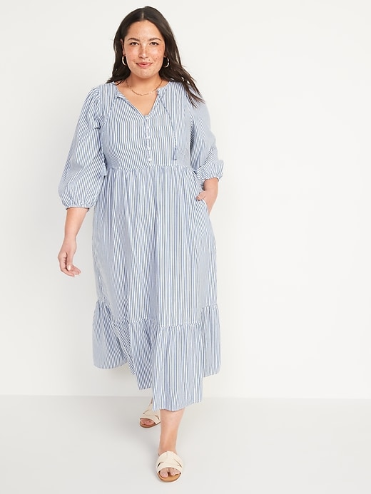 Image number 6 showing, 3/4-Sleeve All-Day Maxi Swing Dress
