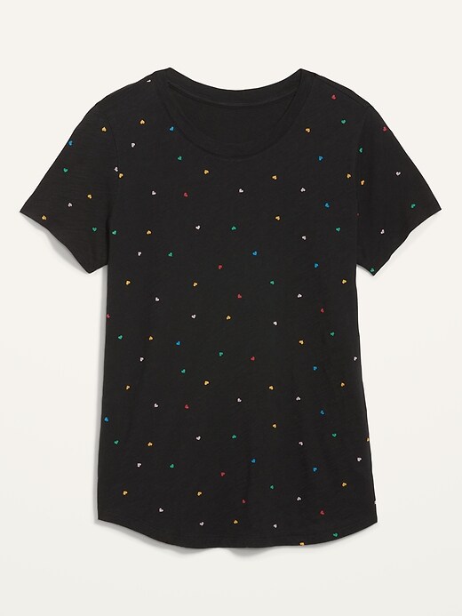 Image number 4 showing, EveryWear Printed Slub-Knit T-Shirt for Women